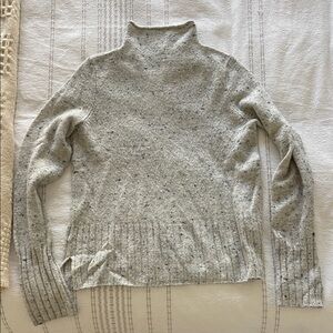 Madewell Women's Marled Gray Turtleneck Sweater